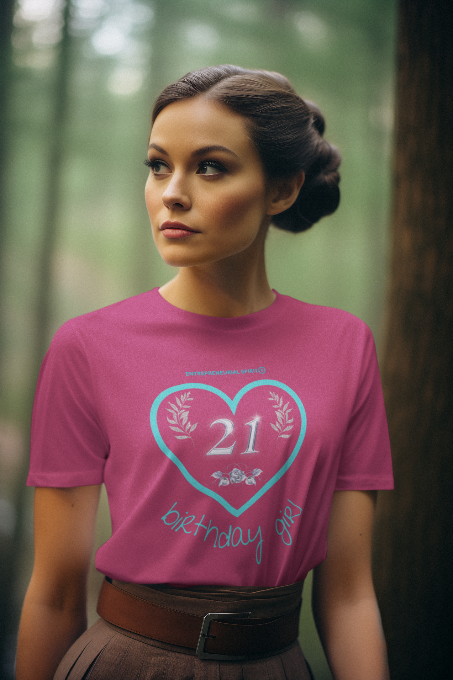 BIRTHDAY GIRL (21ST) Classic short sleeve t-shirt