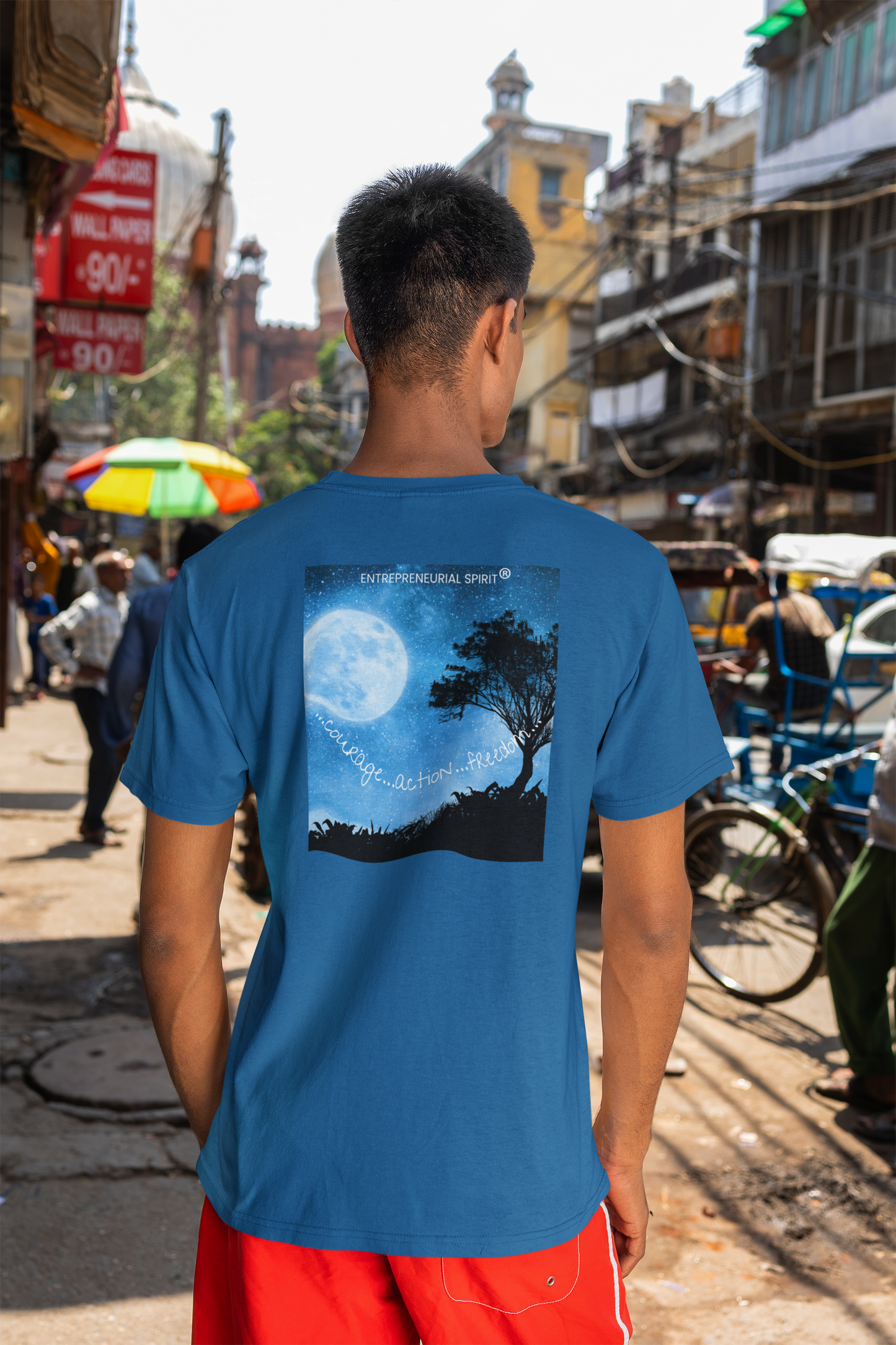 Classic short sleeved T-shirt ('Magical Moon' back edition)