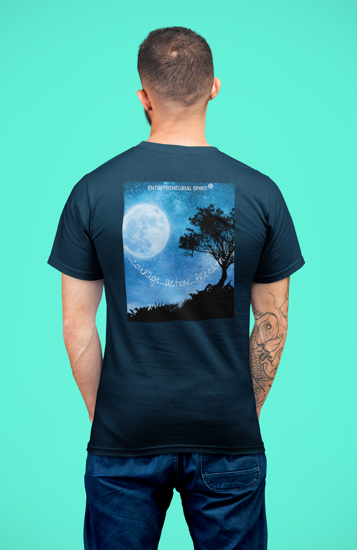 Classic short sleeved T-shirt ('Magical Moon' back edition)