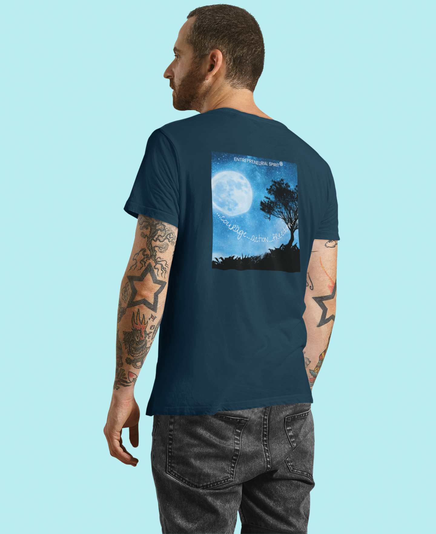 Classic short sleeved T-shirt ('Magical Moon' back edition)