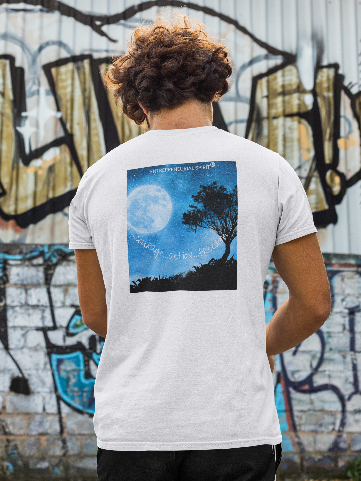 Classic short sleeved T-shirt ('Magical Moon' back edition)