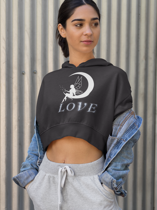 Cropped Hooded Sweatshirt ('Love in the Moonlight')