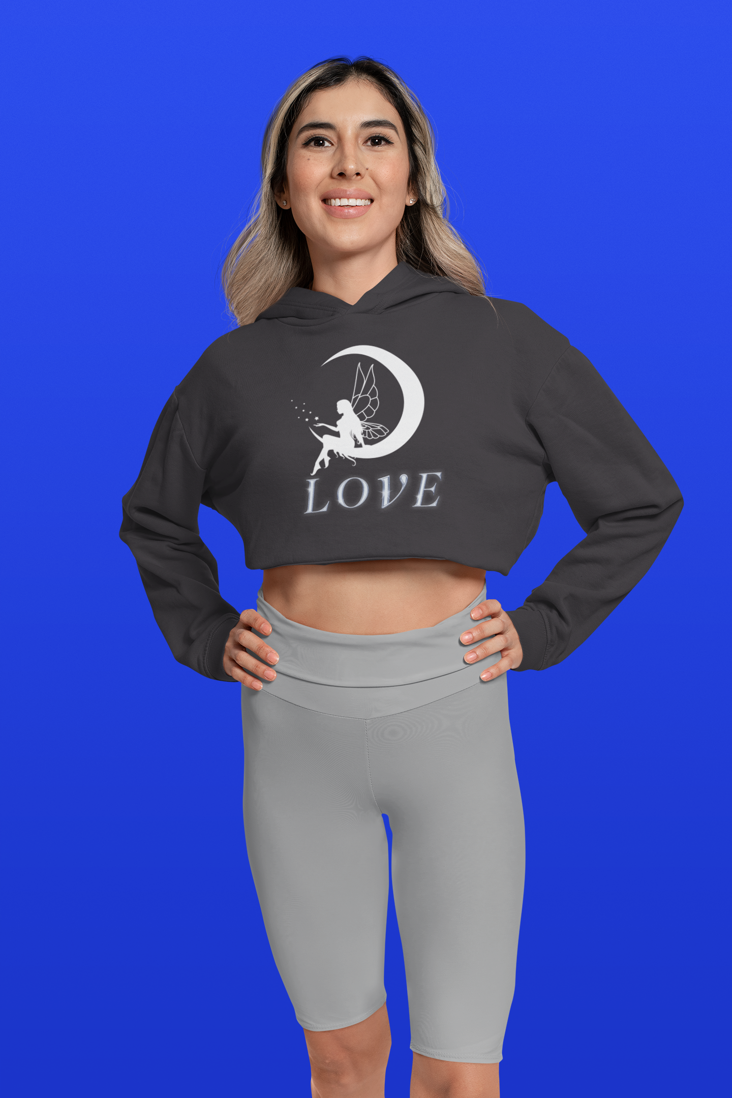 Cropped Hooded Sweatshirt ('Love in the Moonlight')