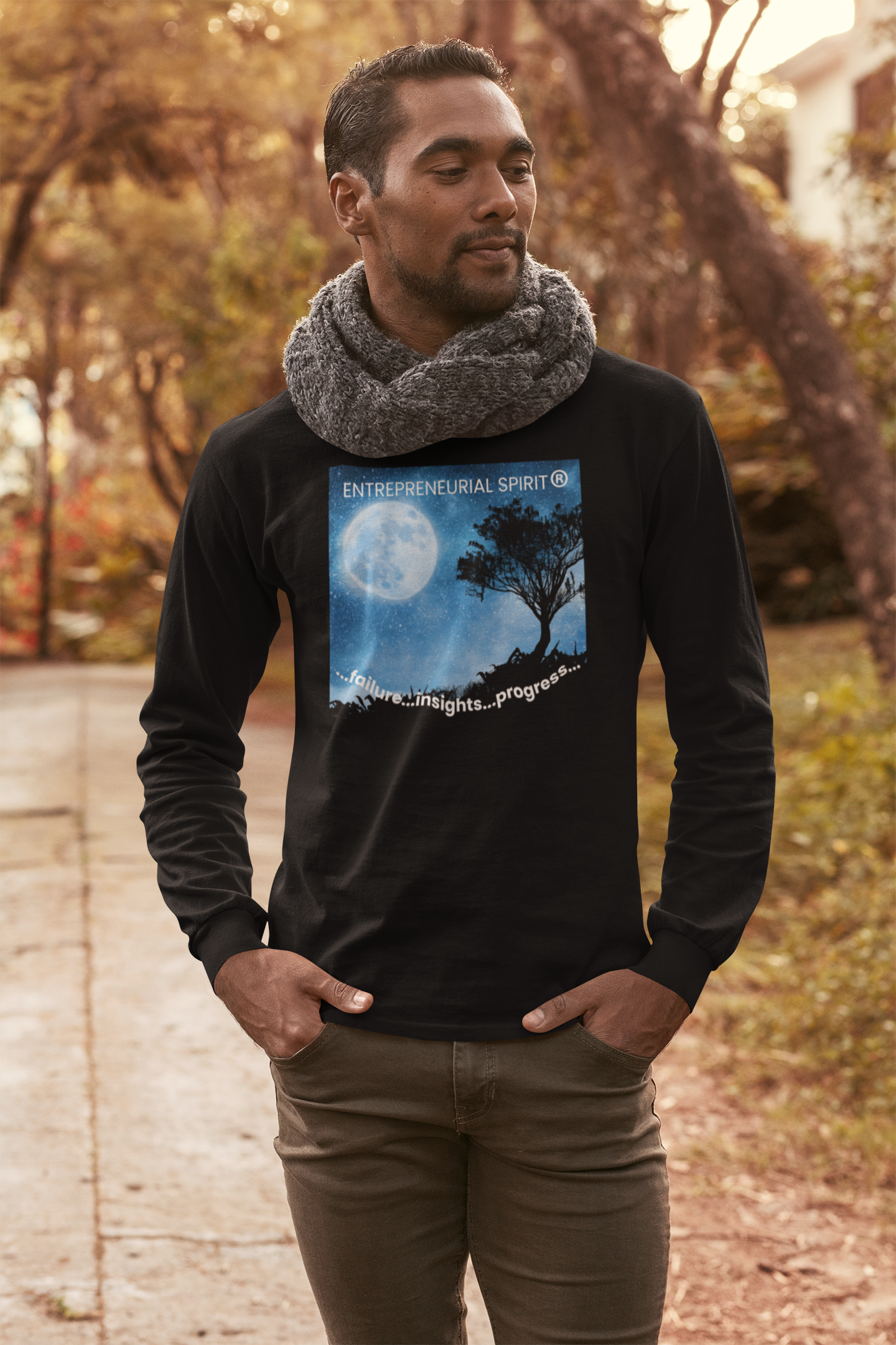 Classic long sleeve T-shirt ('Magical Moon' front edition)