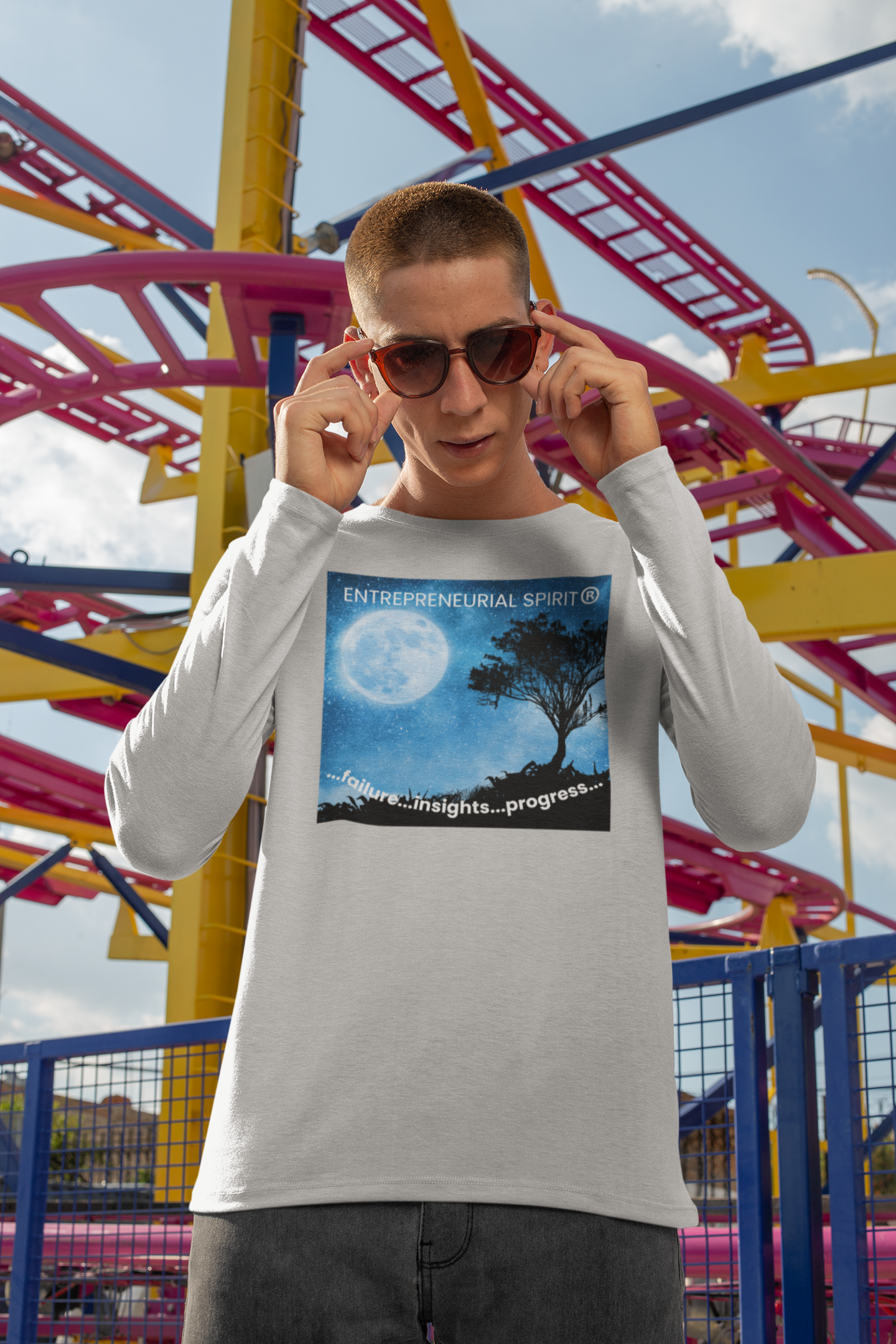 Classic long sleeve T-shirt ('Magical Moon' front edition)