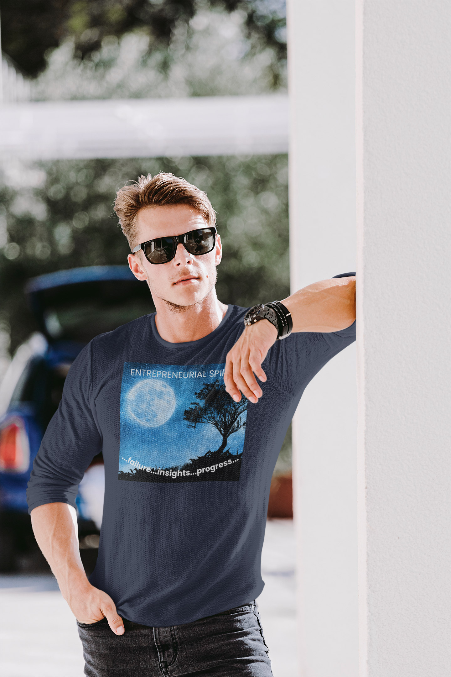 Classic long sleeve T-shirt ('Magical Moon' front edition)