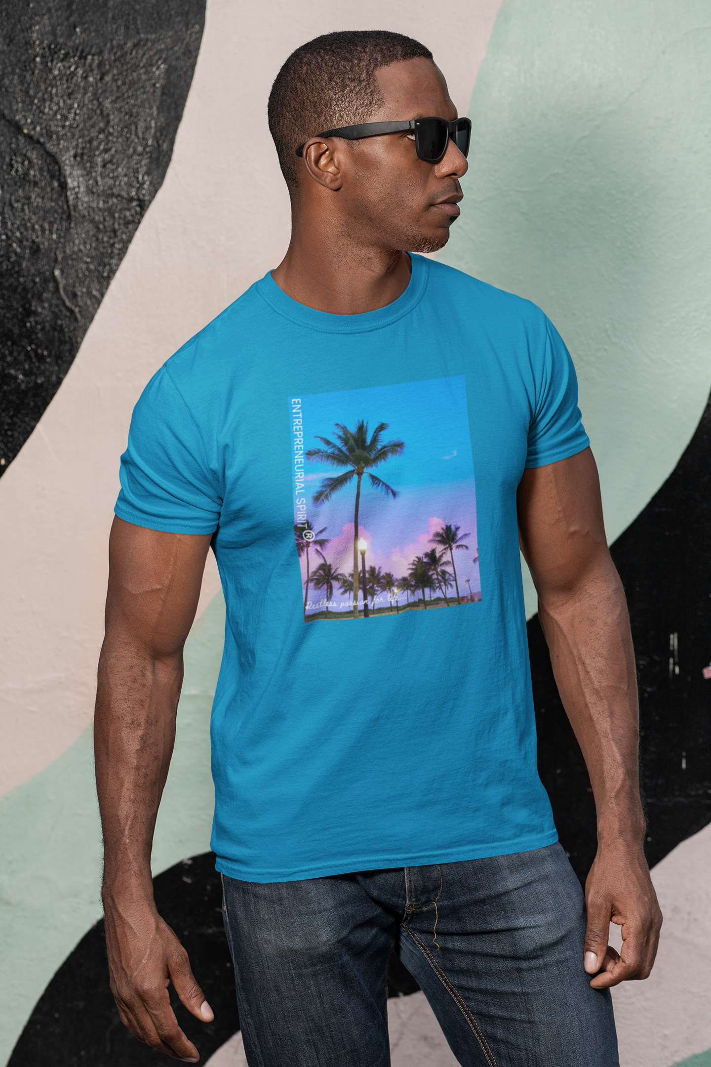 Classic short sleeved T-shirt ('Florida Summer Breeze')