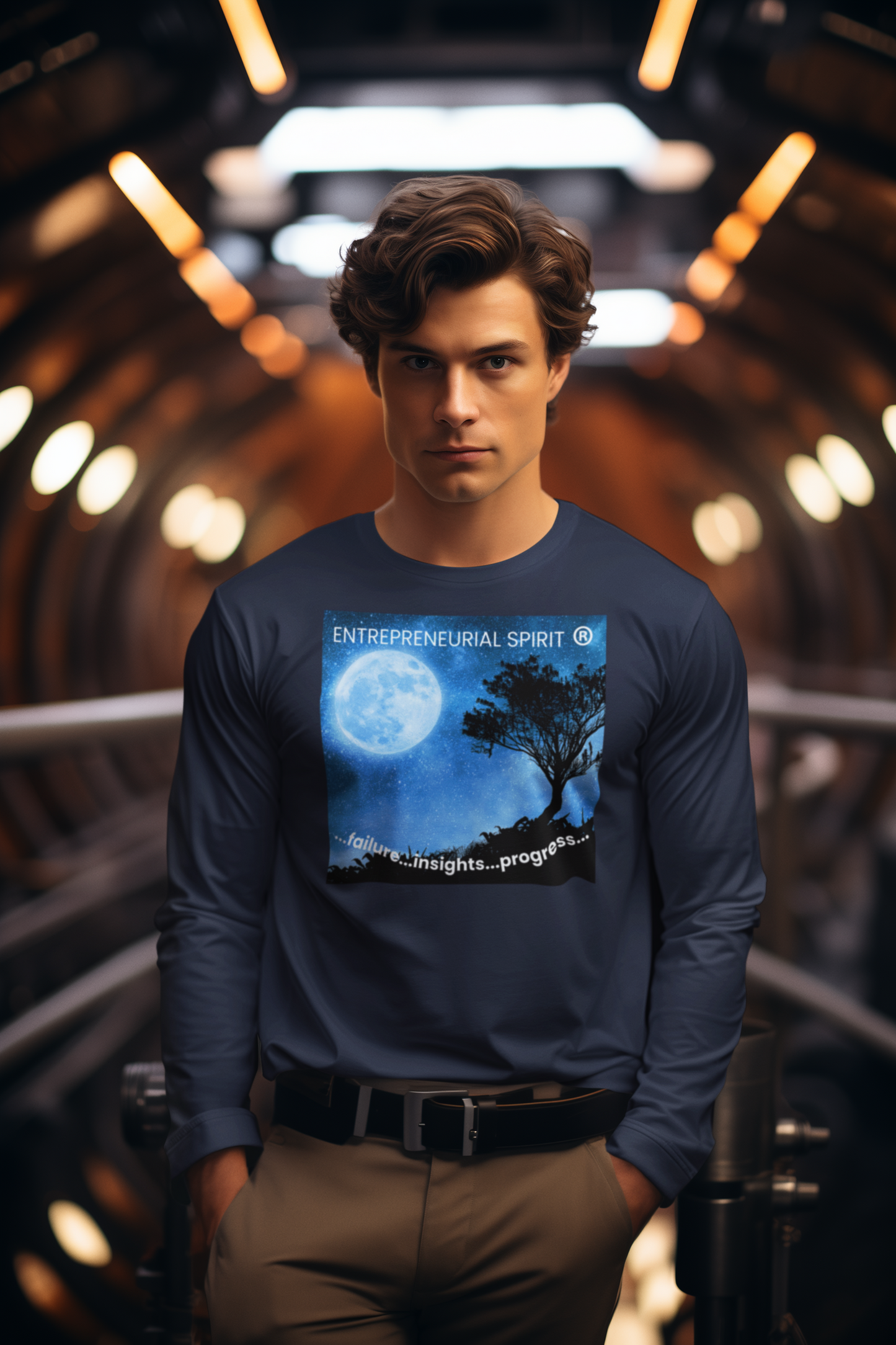 Classic long sleeve T-shirt ('Magical Moon' front edition)