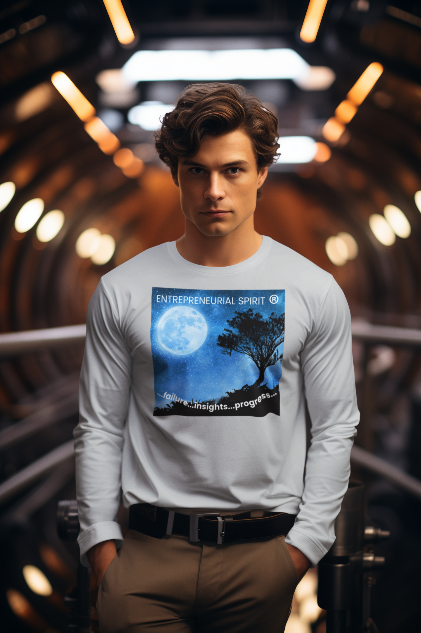 Classic long sleeve T-shirt ('Magical Moon' front edition)