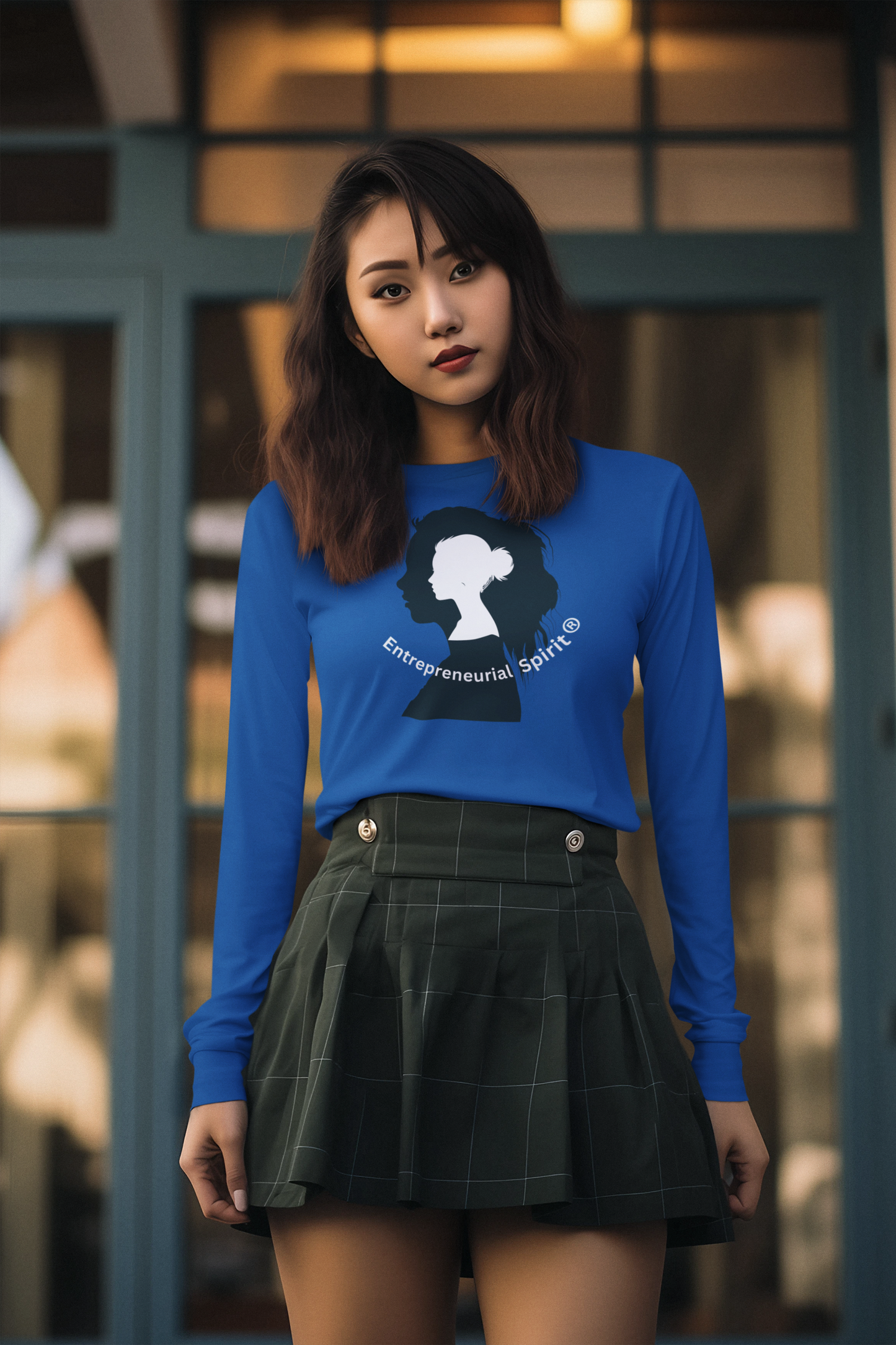 Classic long sleeve T-shirt (blue collection)