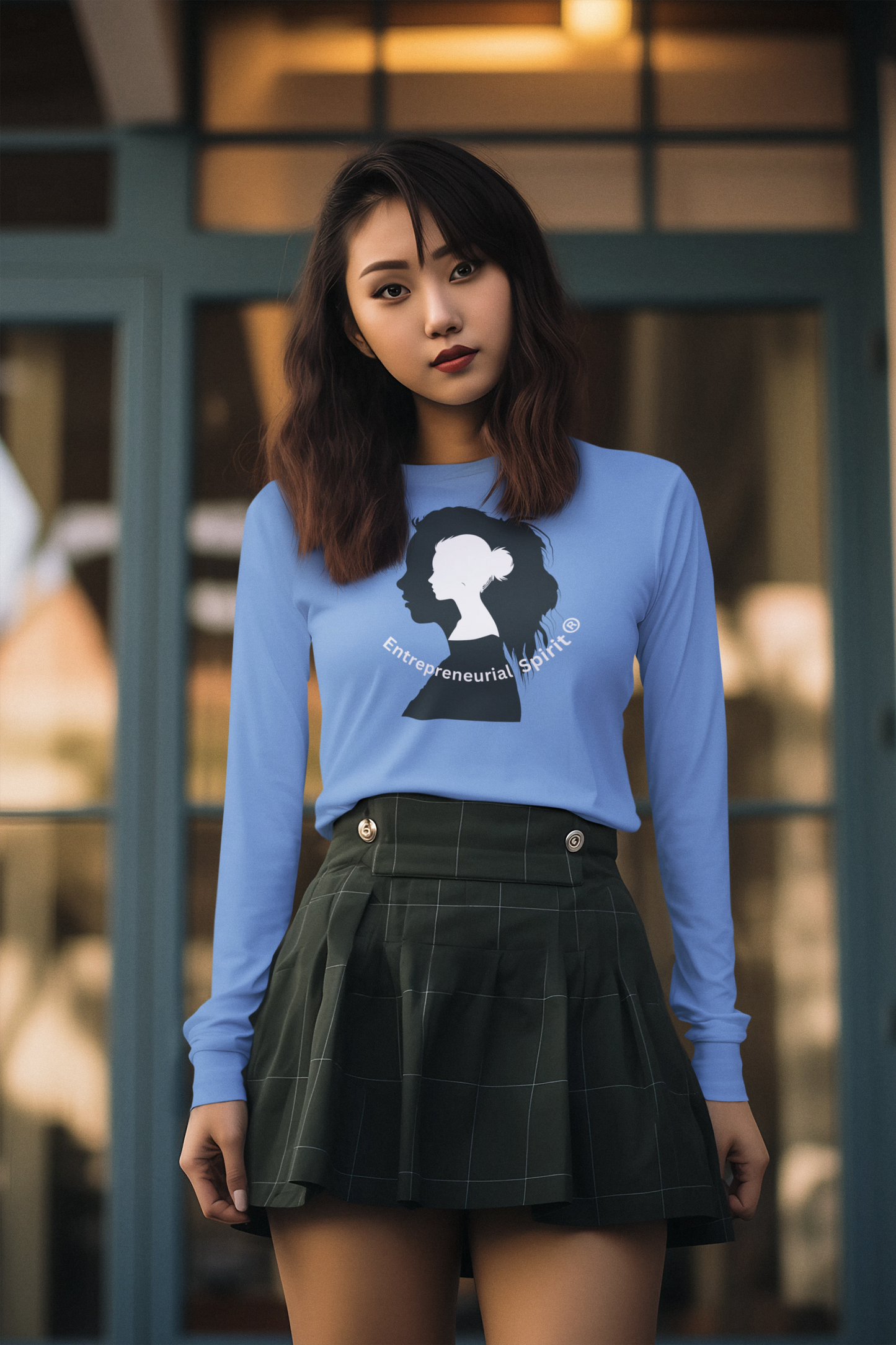 Classic long sleeve T-shirt (blue collection)