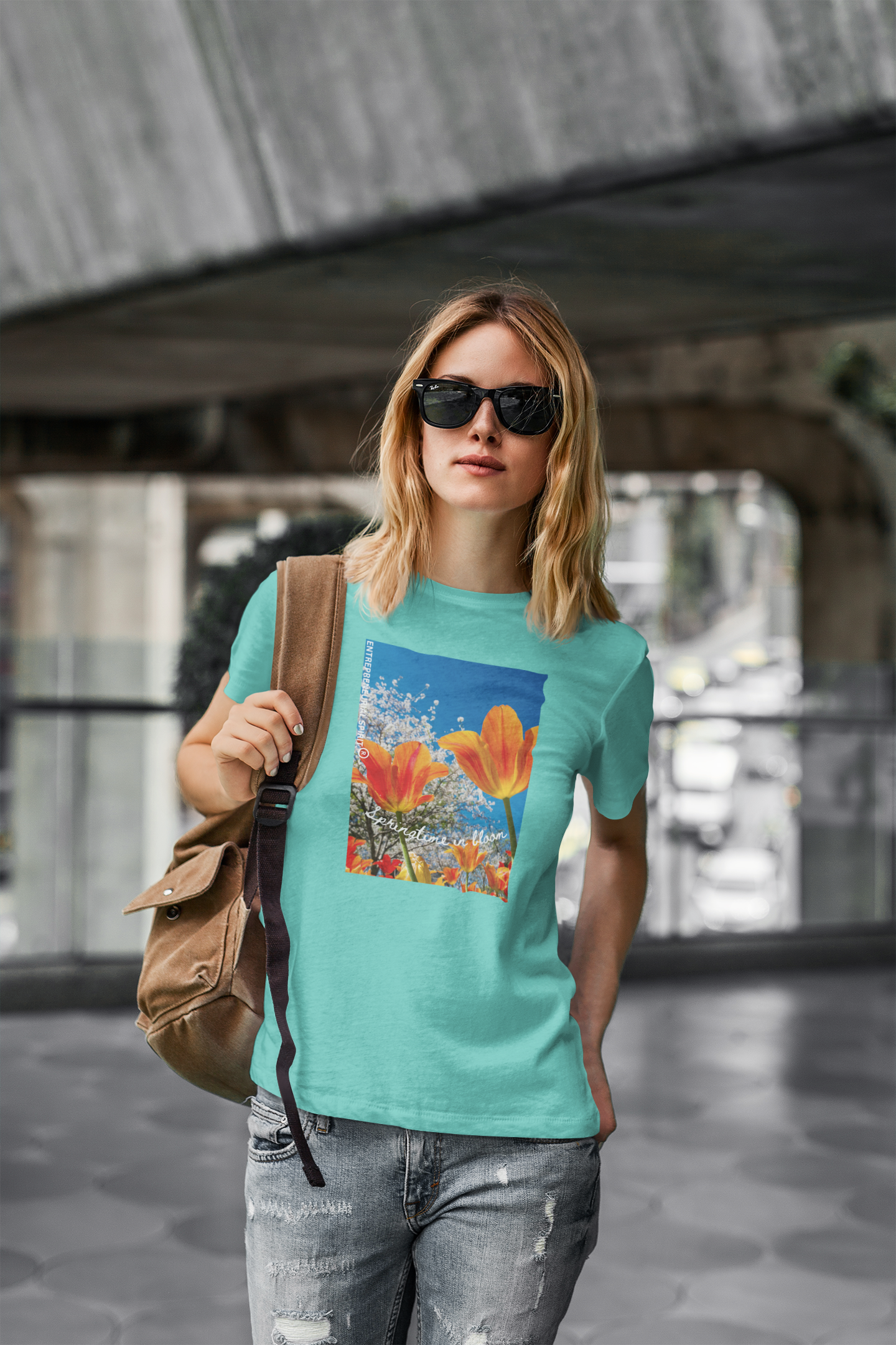 Classic short-sleeved T-shirt ('Spring time in Bloom')