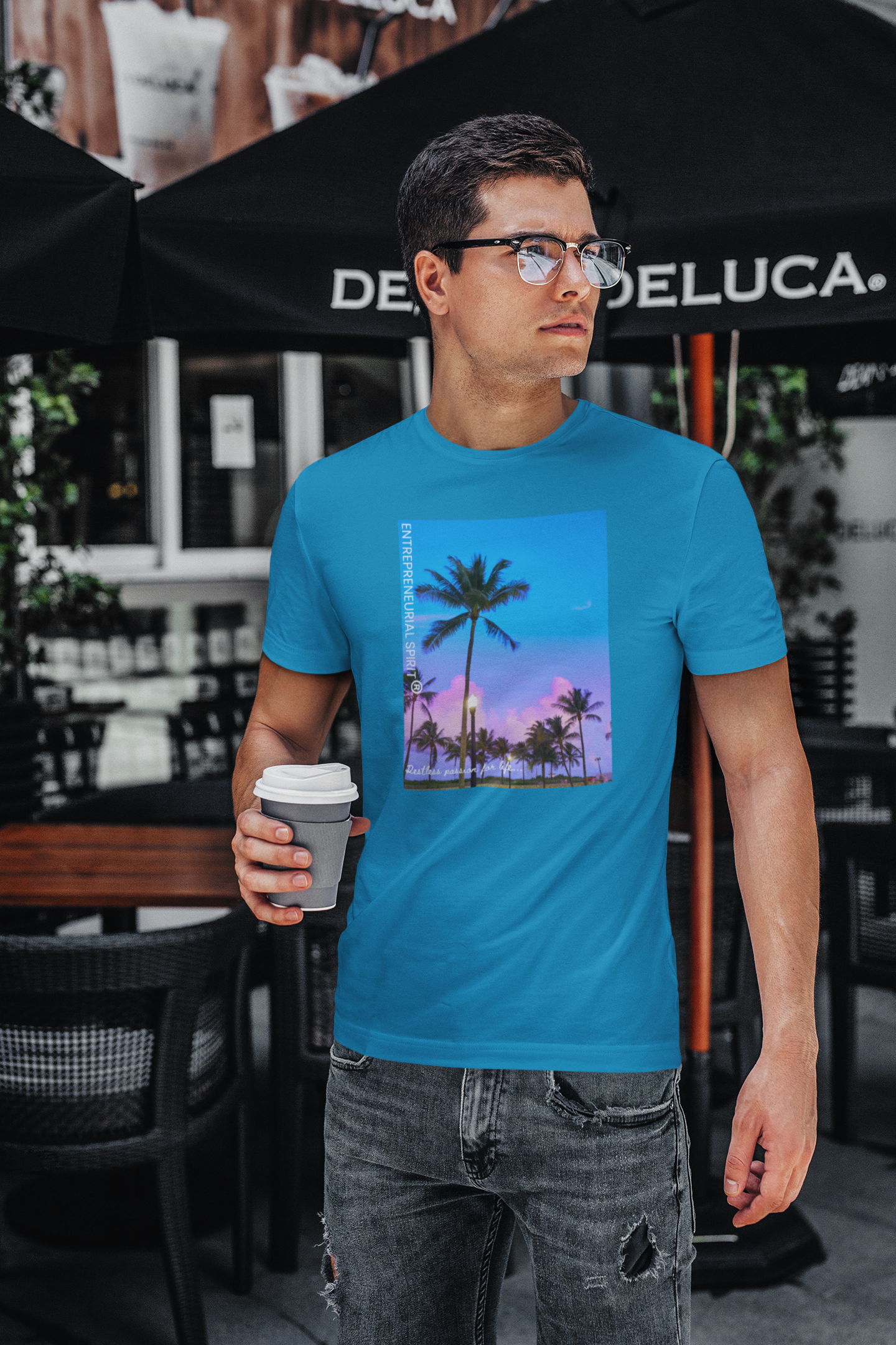 Classic short sleeved T-shirt ('Florida Summer Breeze')