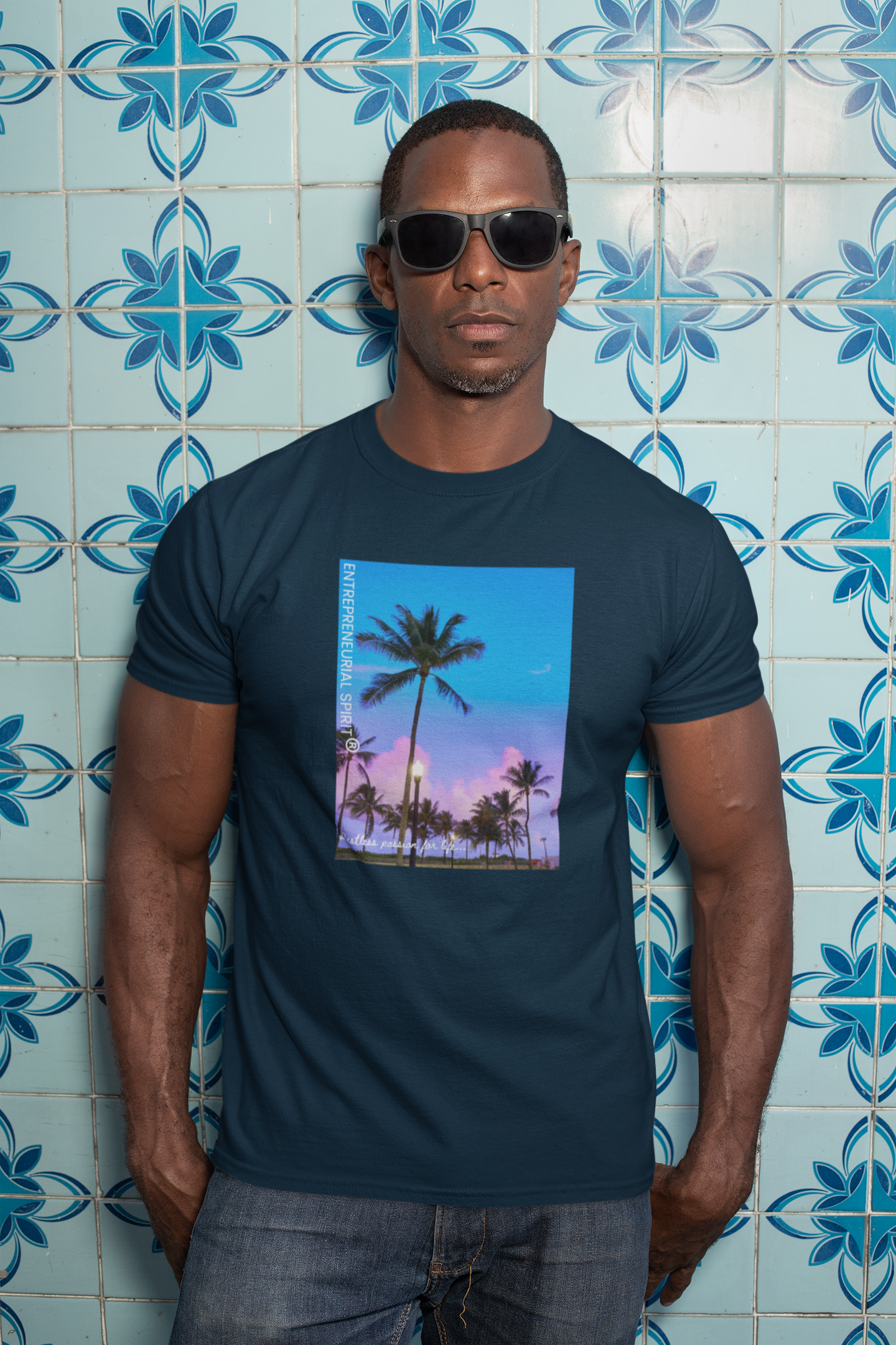 Classic short sleeved T-shirt ('Florida Summer Breeze')