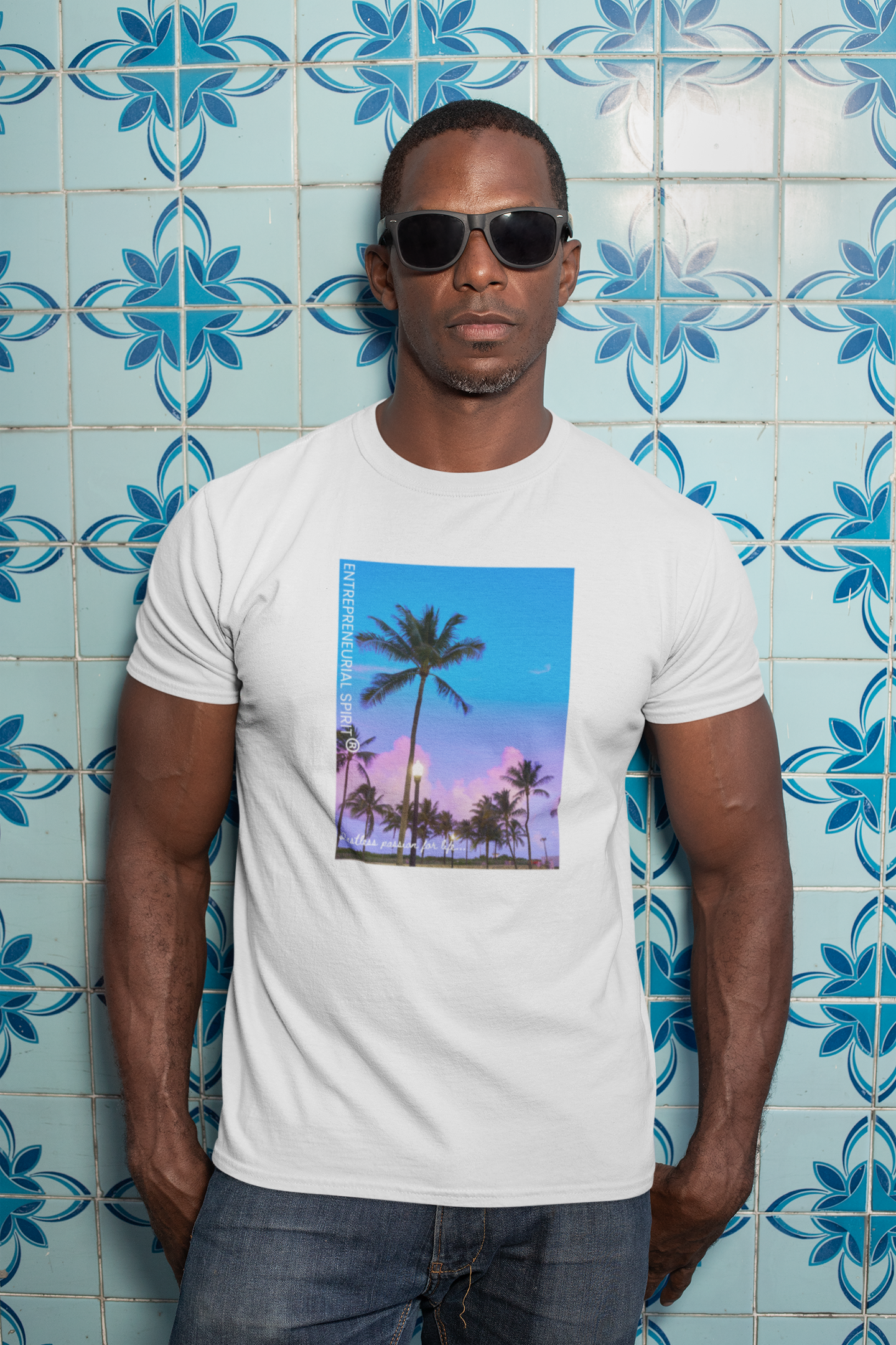 Classic short sleeved T-shirt ('Florida Summer Breeze')