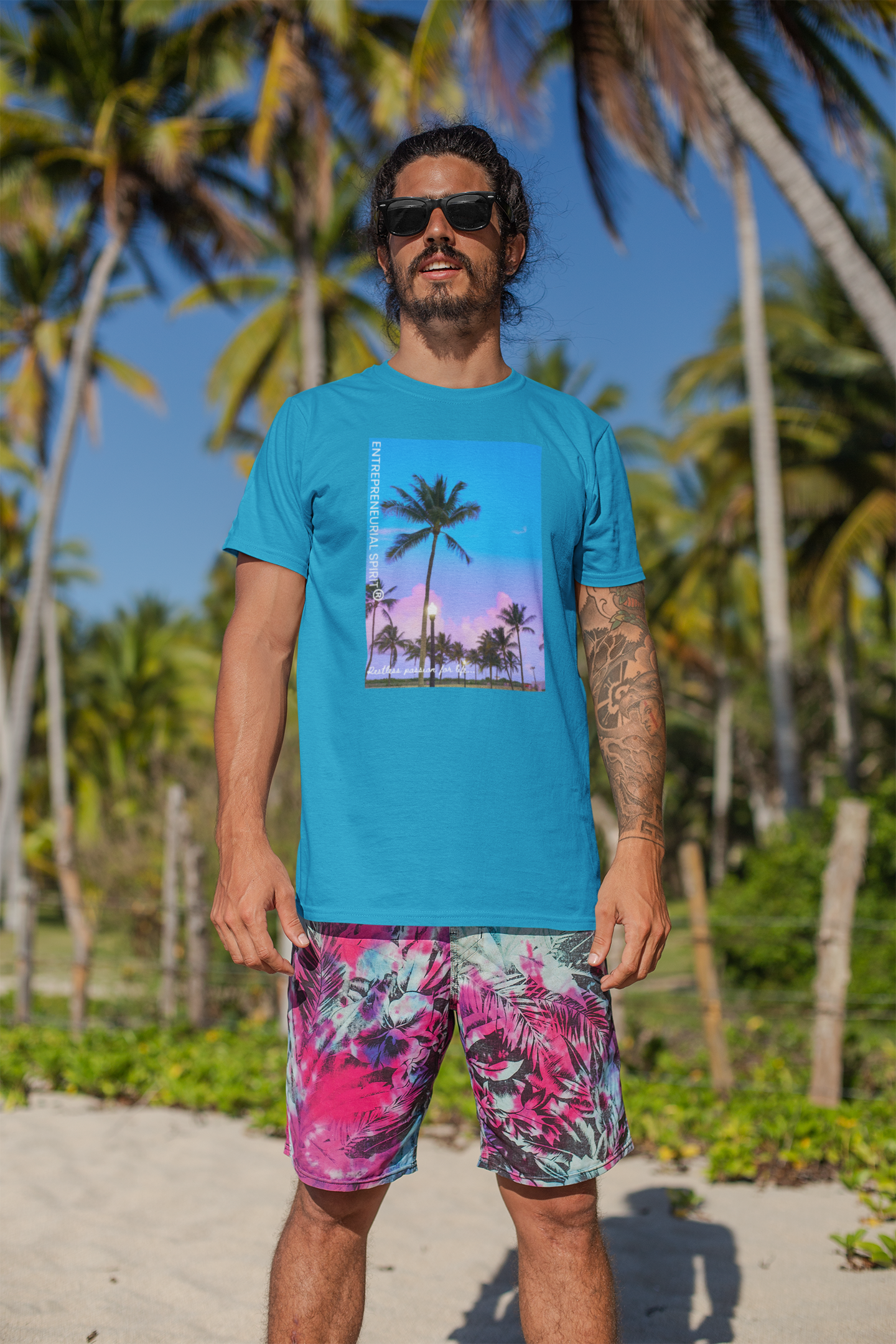 Classic short sleeved T-shirt ('Florida Summer Breeze')