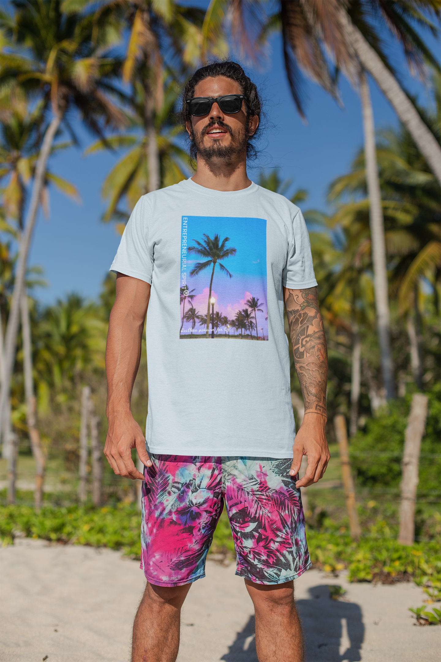 Classic short sleeved T-shirt ('Florida Summer Breeze')