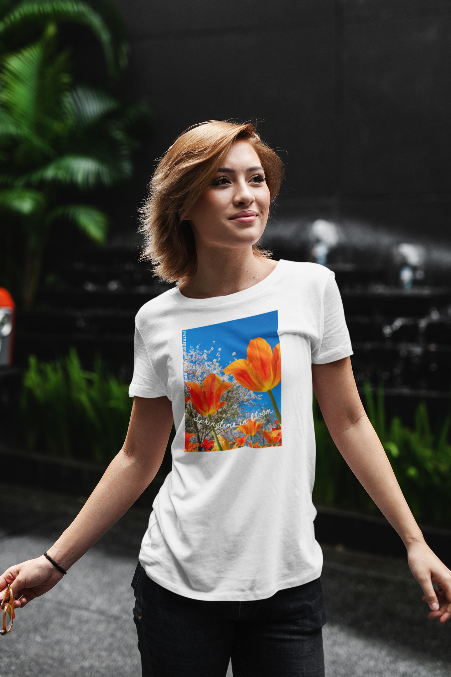 Classic short-sleeved T-shirt ('Spring time in Bloom')