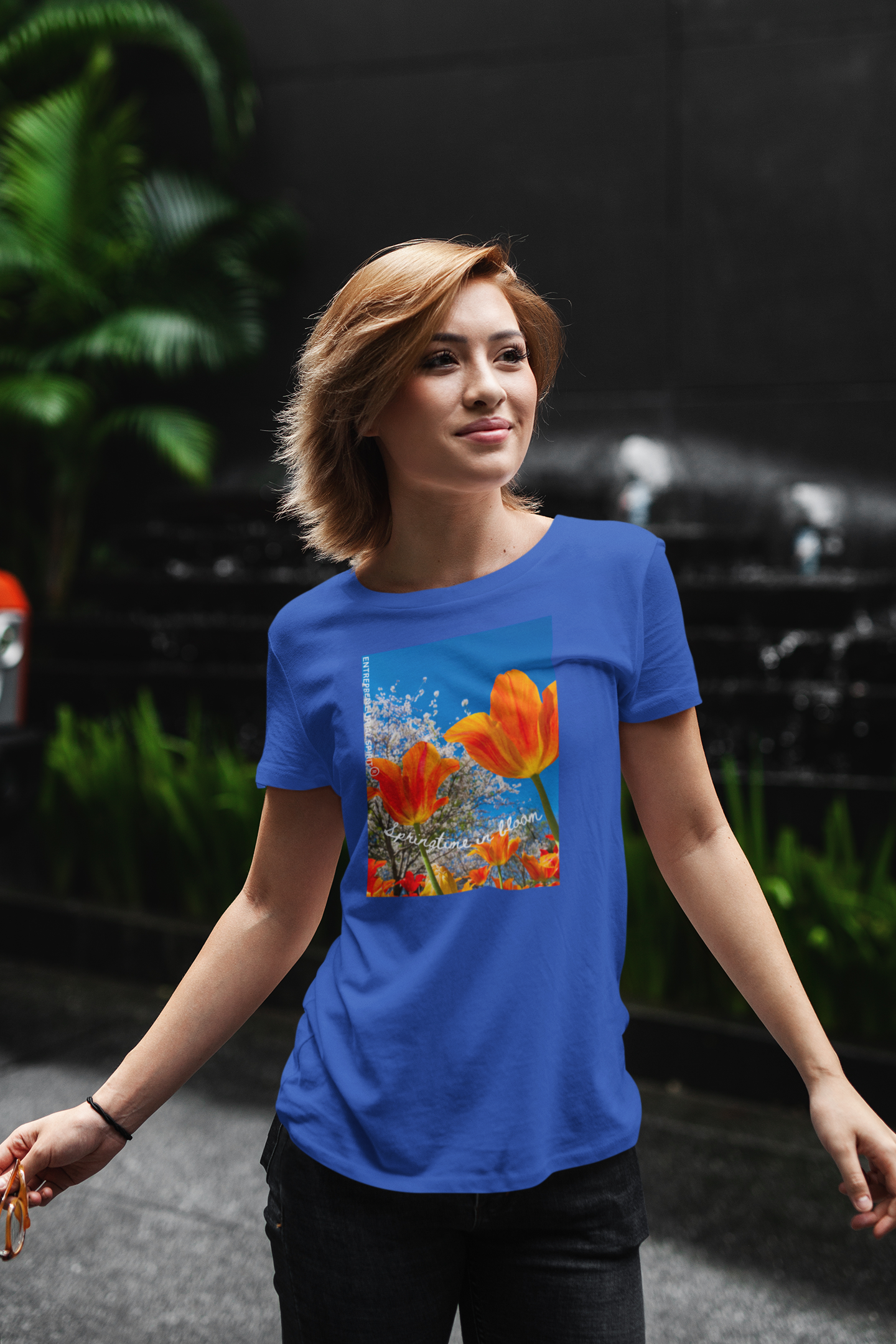 Classic short-sleeved T-shirt ('Spring time in Bloom')