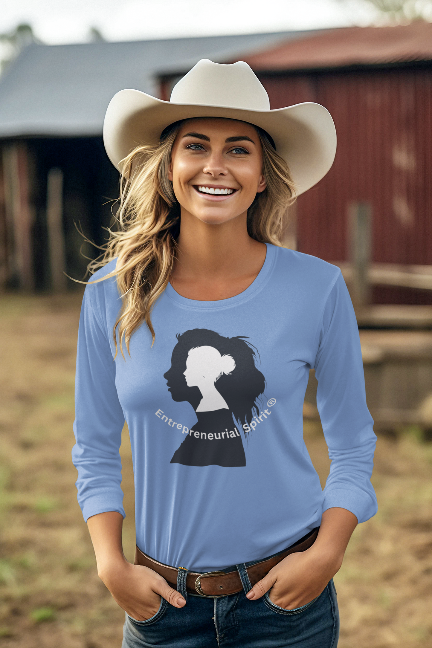 Classic long sleeve T-shirt (blue collection)